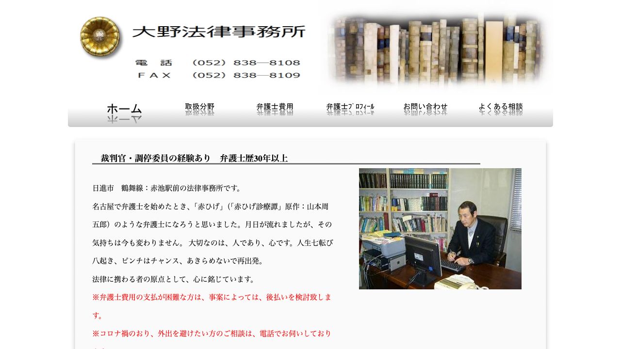 大野法律事務所の公式サイト